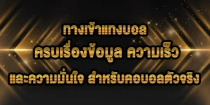 ทางเข้าแทงบอล